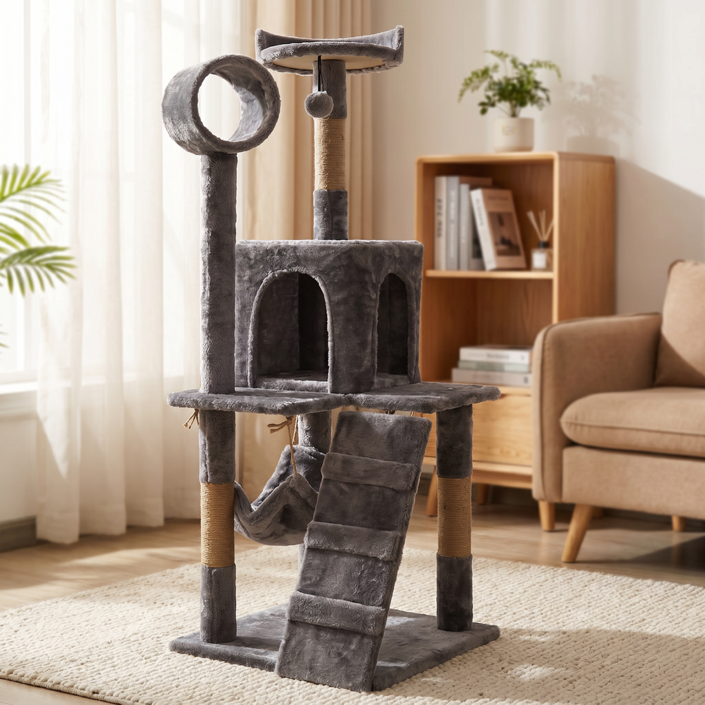 Árbol para Gato gris de 135cms
