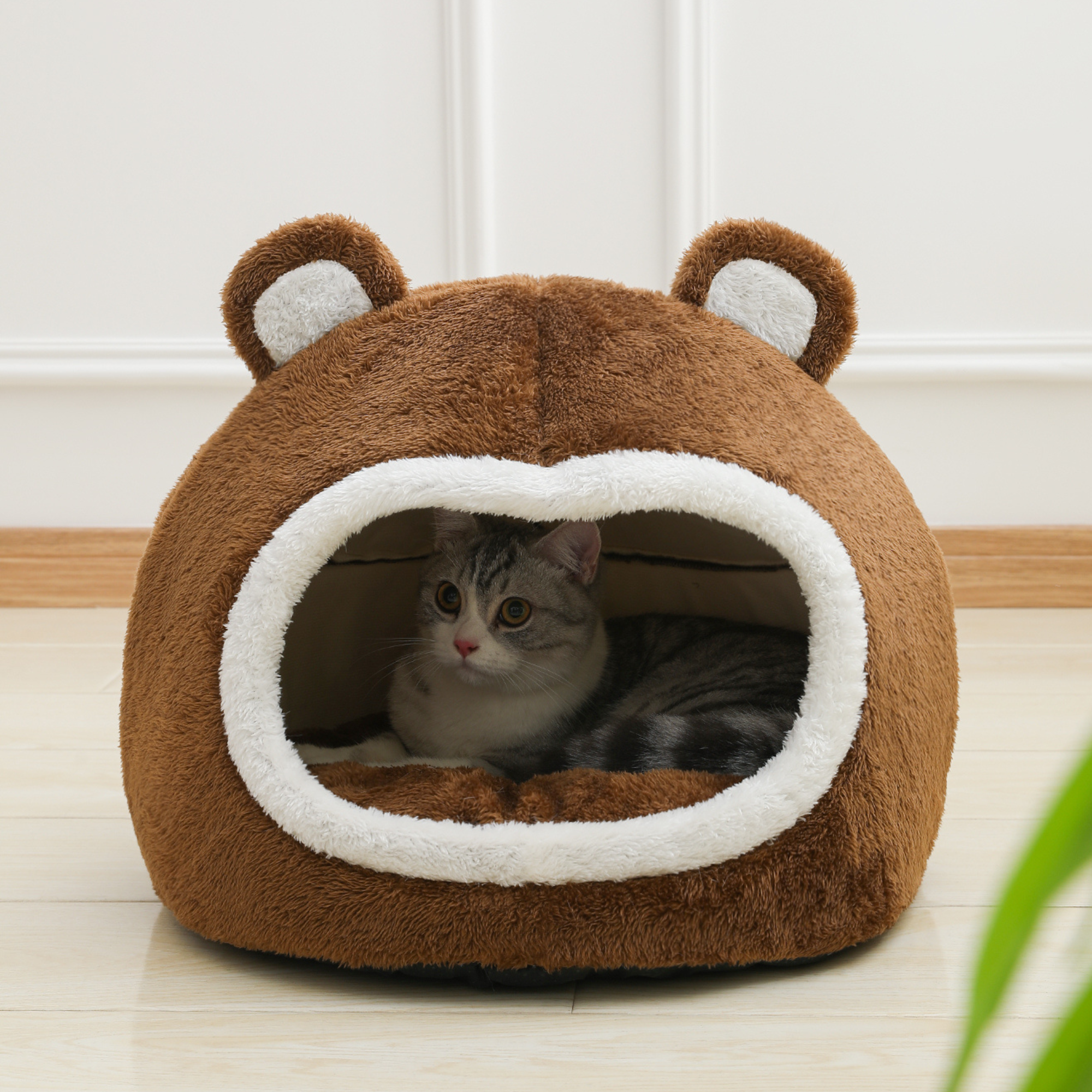 Cama Casa para Gato en Forma de Oso