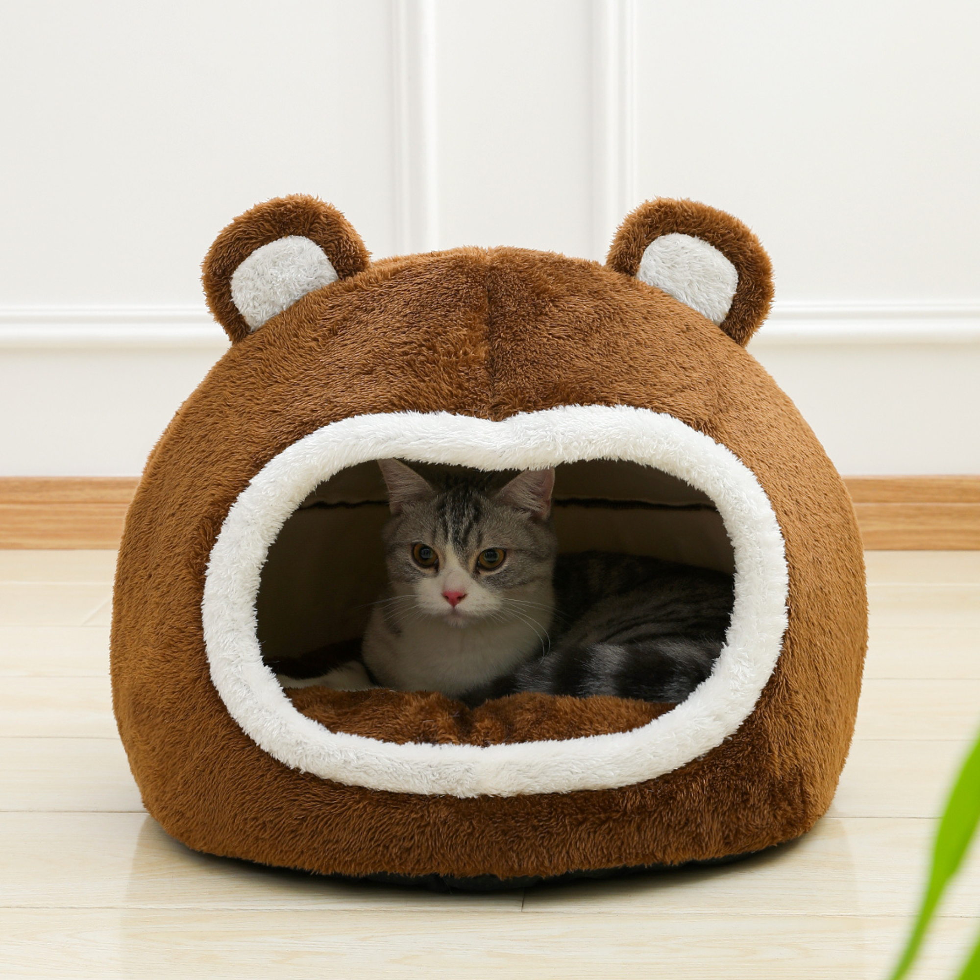 Cama Casa para Gato en Forma de Oso