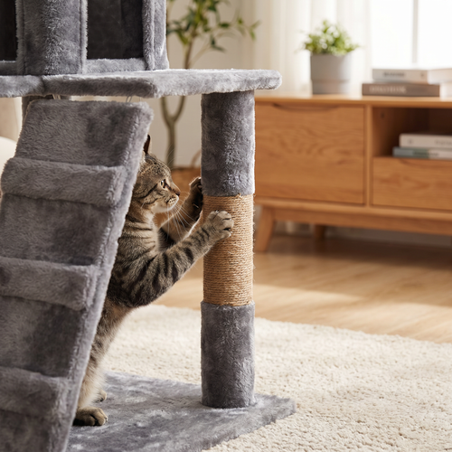 Árbol para Gato gris de 135cms