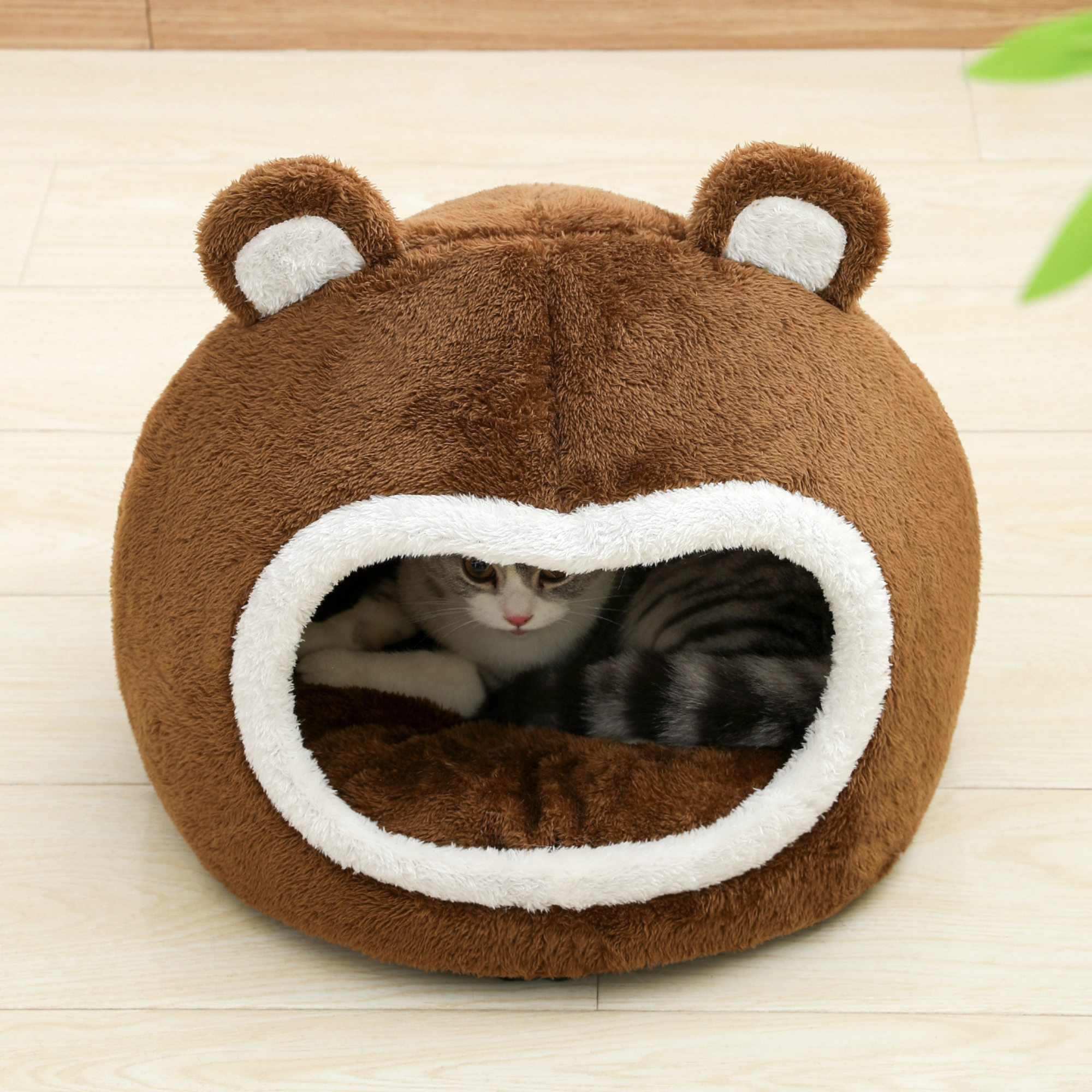 Cama Casa para Gato en Forma de Oso