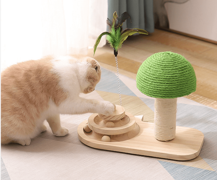 Juguete Interactivo de Madera para Gato