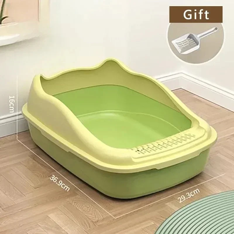 Arenero pequeño para gatito anti-salpicaduras en varios colores