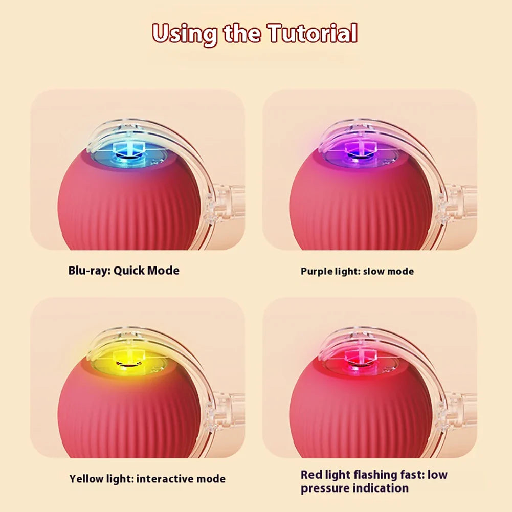 Juguete Rodante Inteligente Recargable para Gato y Perro