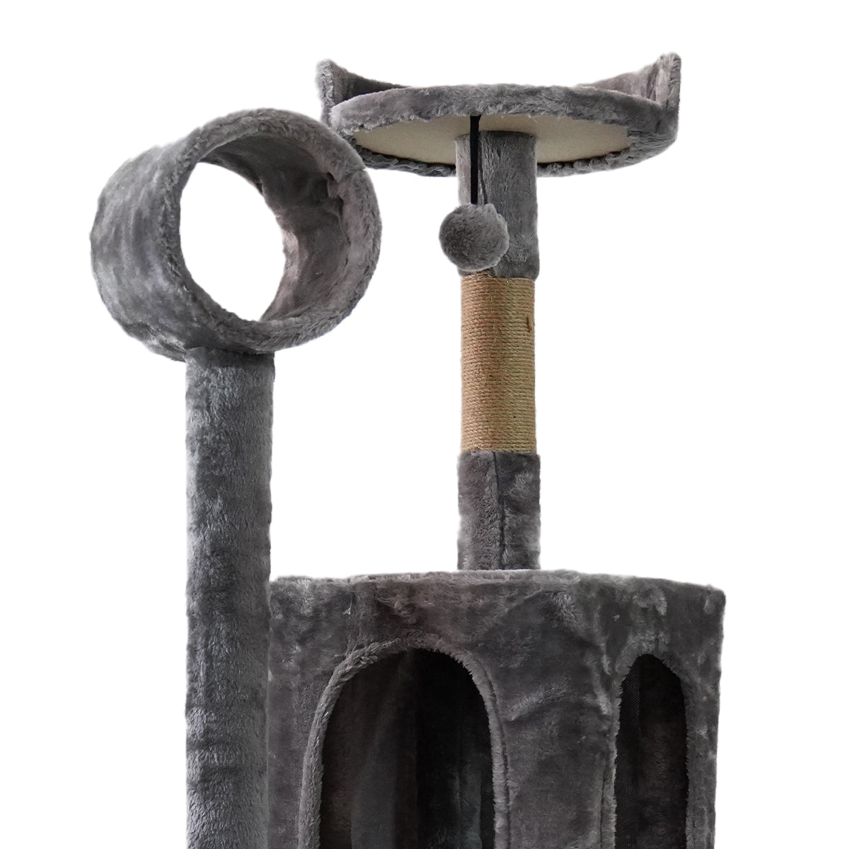 Árbol Rascador para Gato NNEDPE 135cm - Gris Oscuro