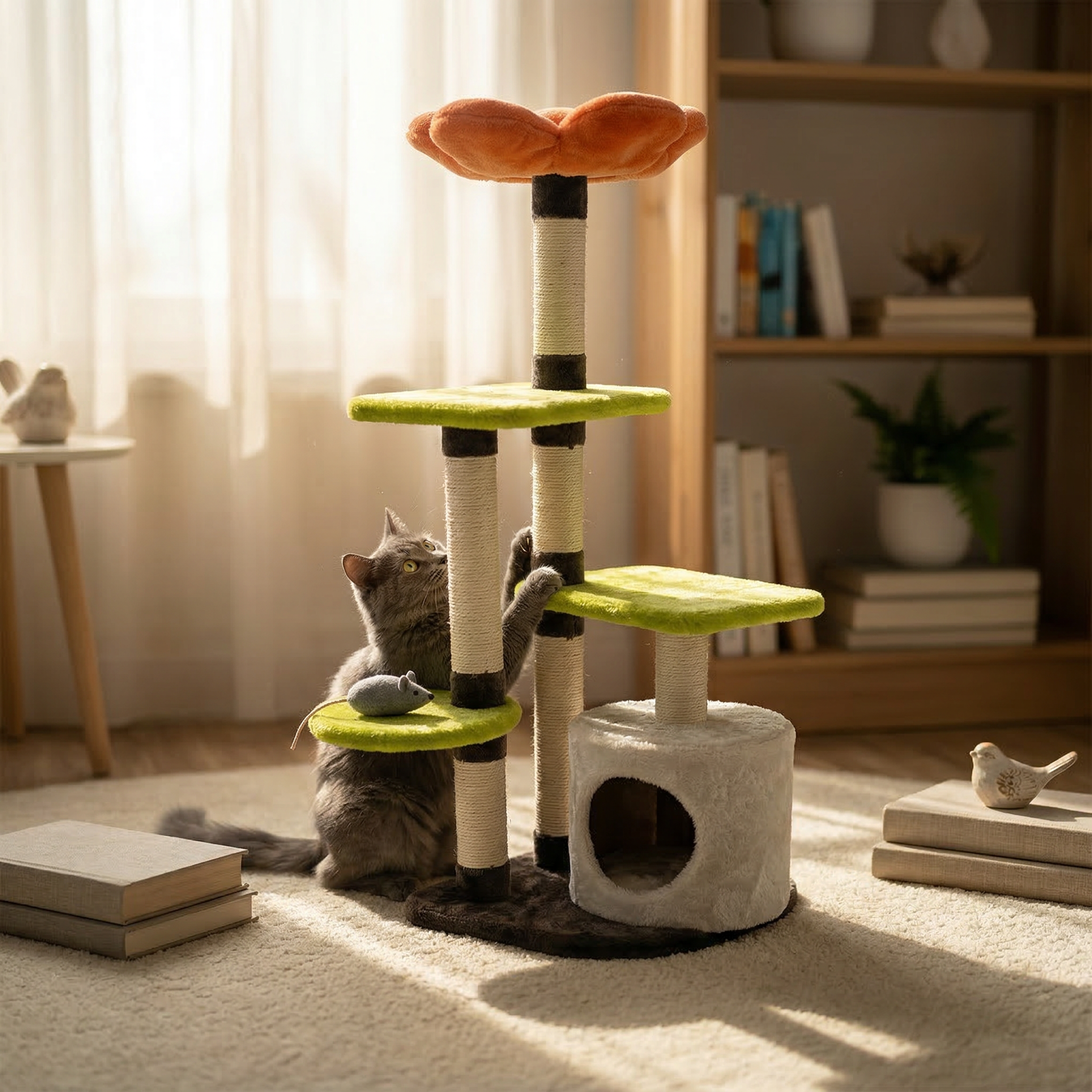 Árbol para Gato de Flores de 118 cms