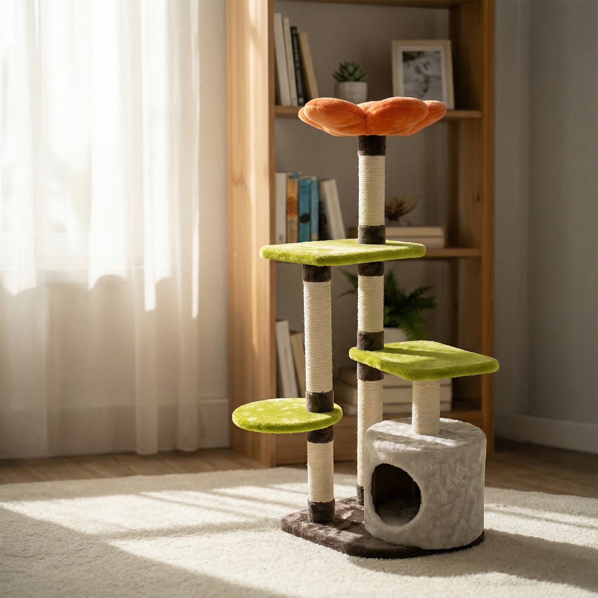 Árbol para Gato de Flores de 118 cms