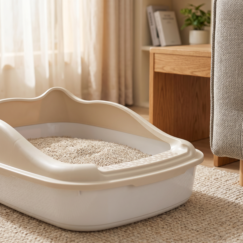 Arenero pequeño para gatito anti-salpicaduras en varios colores