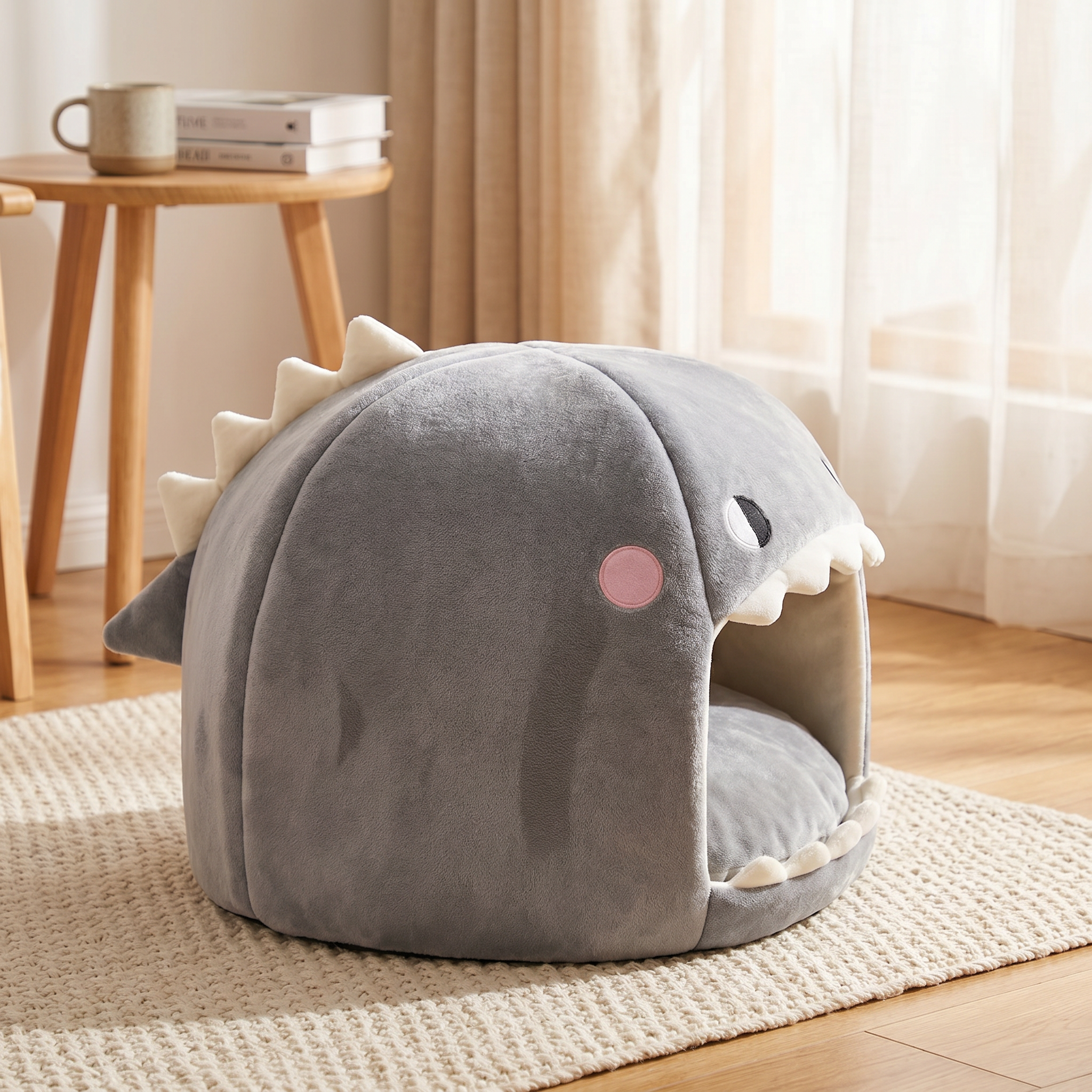 Cama para Gato en Forma de Tiburón