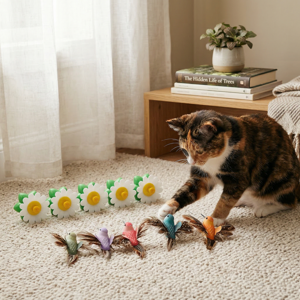 Juguete Giratorio Interactivo para Gato 2 modelos con color al azar
