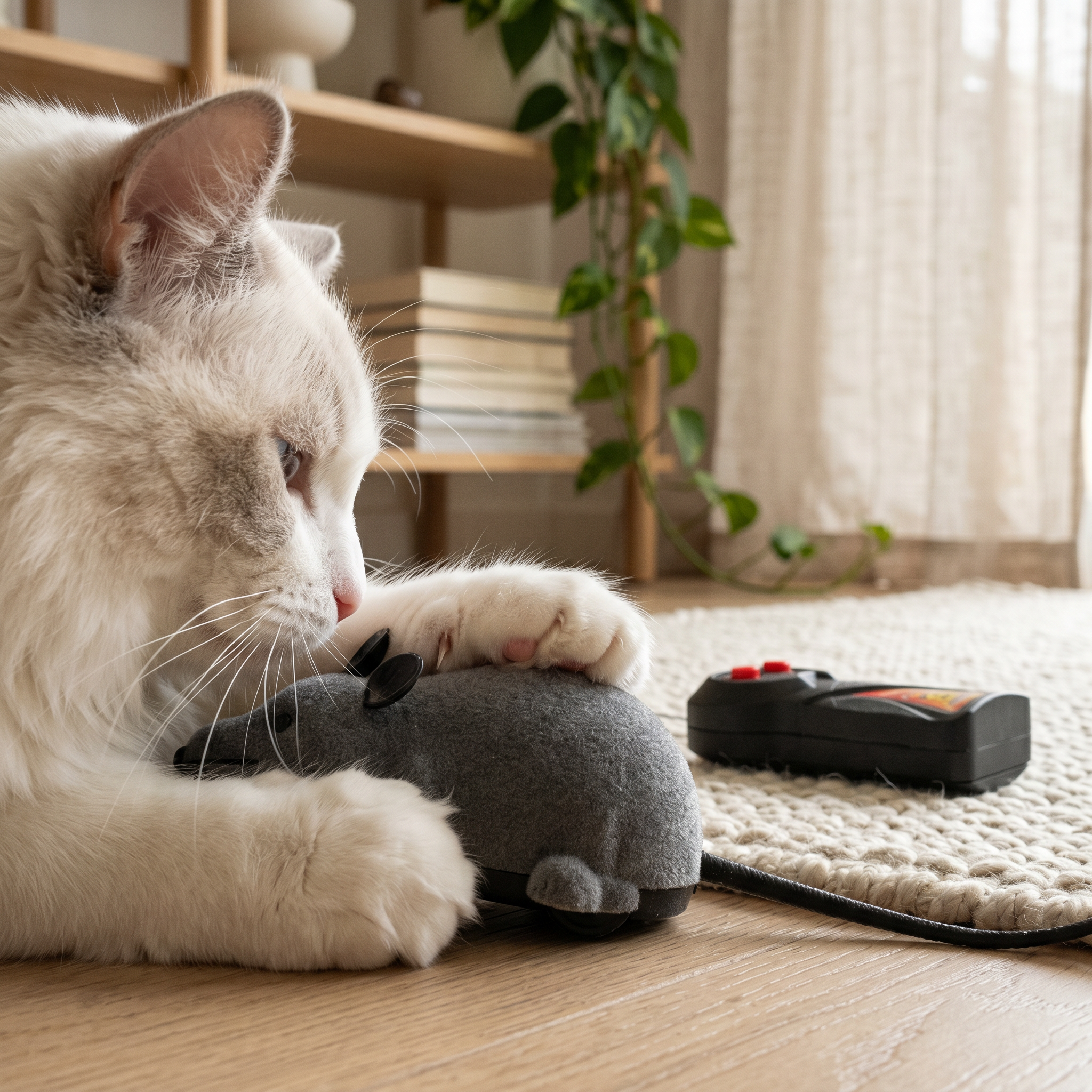 Ratón con Control Remoto para Gato