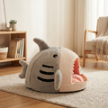 Cama Casa para Gato en Forma de Tiburón